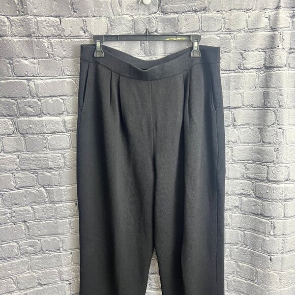 ST. JOHN Vintage SANTANA Knit TROUSER High Waisted Pleated Pant size 14 Pockets - Picture 4 of 6